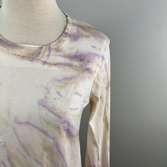 NWT MADEWELL Northside Long‎ Sleeve Tie Dye T-Shirt in Vintage Petal (L) - Picture 5 of 11